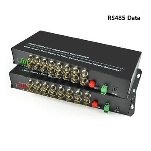 16 Channel FC/Single mode Video Data Fiber Optic Media Converter For CCTV - Picture 1 of 8