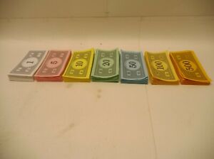 1996 Monopoly Replacement Money Set all dominations Parker Bros 