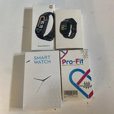 Lote de 4 relojes inteligentes sin probar para piezas Foto 1 de 4