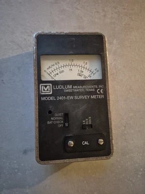 Ludlum Model 2401-ew Survey Meter Geiger Counter Radioactivity Foto 1 de 2