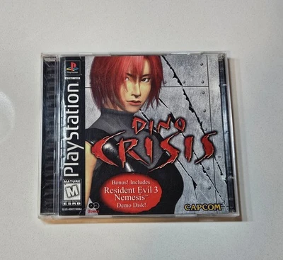 Dino Crisis W/ Resident Evil 3 Demo (Sony PlayStation 1, 1999) Mint Complete - Image 1 of 4