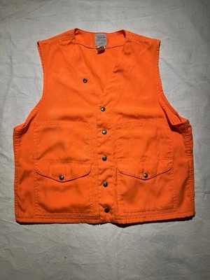 Chaleco Vintage CC Filson Naranja Mackinaw Caza Hecho en EE. UU. Talla 42 Huckberry Foto 1 de 4