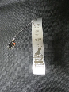 Stainless Steel Cat  Bookmark  130mm x 25mm (R0052) - Picture 1 of 4