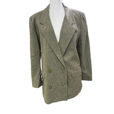 Blazer Chaqueta Vintage Años 90 Together Doble Pecho Mezcla Lana Foto 1 de 4