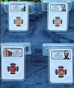 2009 Lincoln Bicentennial Penny Set BU Slabbed LP1–LP4 Complete COLLECTION - Picture 1 of 1