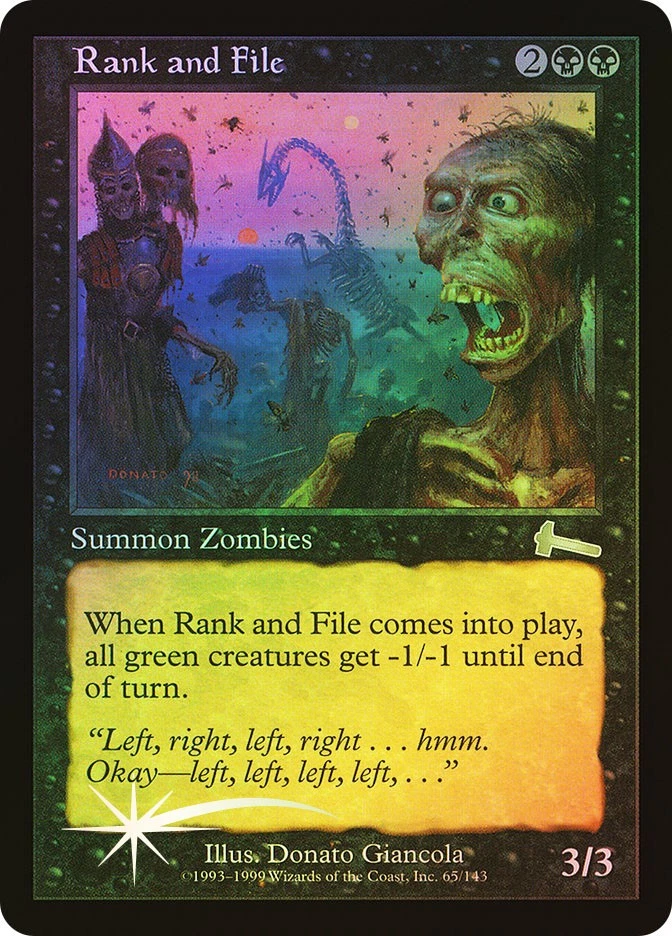 MTG FOIL Rank and File  - Urza's Legacy #065 - Image 1 of 1