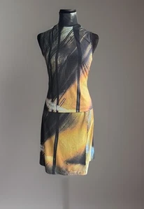 "Hermoso CONJUNTO Vivienne Tam Spandex/nylon con clase años 90. Top/falda.Falda talla 0/1,22""" - Imagen 1 de 16