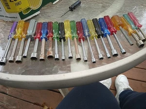 21 Unbranded Nut Drivers Various Sizes - Picture 1 of 9