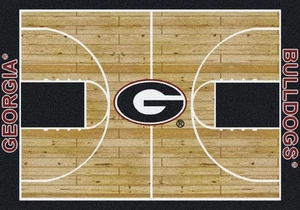 8x11 Milliken Georgia Bulldogs NCAA Home Court Area Rug - Approx 7'8"x10'9" - Picture 1 of 1