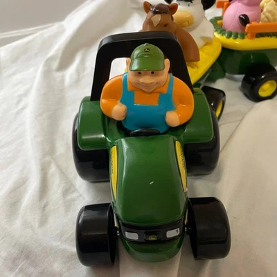 TOMY John Deere Children's Tractor Toy w/ Figures sings Old MacDonald w/ VIDEO - Image 1 of 4