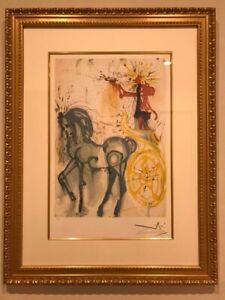 Salvador Dali Lithograph signature victory horse Edition 69/500 limited