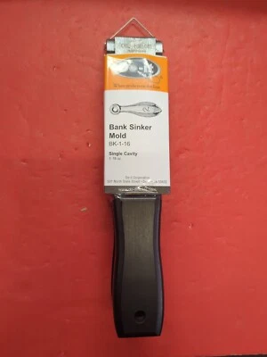 1167-NEW IN STOCK.  BANK SINKER MOLD-BK-1-16 - Image 1 of 2
