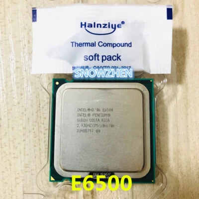 Intel Pentium Dual-Core E6500 CPU SLGUH CPU 2.93GHz 2M LGA 775 Processor - Image 1 of 3