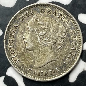 1899 Canada 5 Cents Lot#E6823 Silver! Nice! - Picture 1 of 2