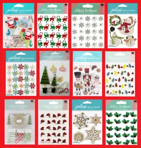 Jolee's CHRISTMAS & WINTER Stickers Snowflakes Nutcrackers Santa Holly Tree Xmas - Picture 1 of 12