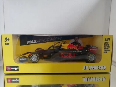 Bburago Burago 2018 Aston Martin Red Bull Racing RB14 Max Verstappen 1:24 In Box - Immagine 1 di 4