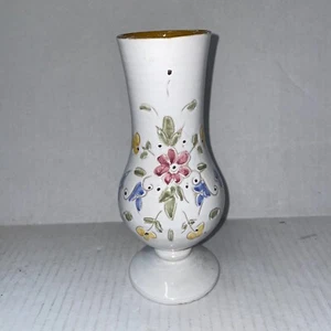 Vtg Demnate Sale Moroccan Art Pottery Hand Painted Hand Crafted Vase Signed - Picture 1 of 6