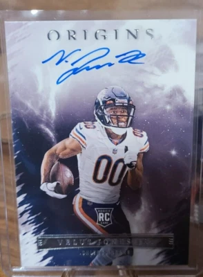 Velus Jones Jr. 2022 Origins Football Rookie Auto On Card Autograph - Image 1 of 2