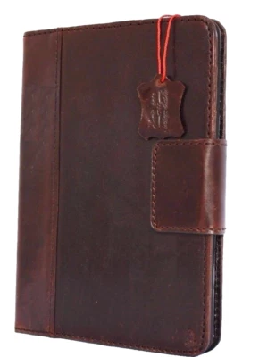 Genuine Vintage Leather case for Apple iPad PRO 12.9 Magnetic cover cards 2015 - Image 1 of 4