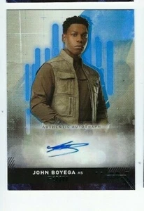 2019 Star Wars Rise of Skywalker autograph John Boyega 40/99 blue parallel - Picture 1 of 1