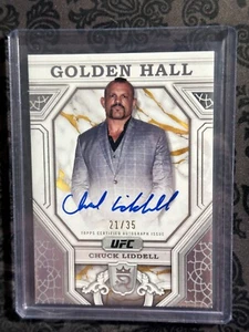 2024 TOPPS ROYALTY CHUCK LIDDELL GOLDEN HALL AUTO CARD SSP/35 - Picture 1 of 2
