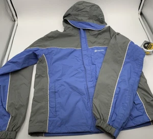 Stearns Damen Jacke Gr. M Dry Wear wasserdicht Kapuze Regen grau und periwinkle - Bild 1 von 8