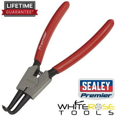 Sealey Circlip Pliers External Bent Nose 140mm Premier Cutting Hand Tool - Image 1 of 2