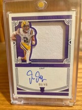 2020 Panini National Treasures Collegiate Justin Jefferson RPA 08/49 LSU 
