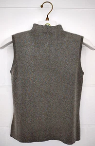 Vtg 90s Y2k Joseph . A Sleeveless Sweater Knit Mock Neck Top M Silk Lurex Shell - Picture 1 of 11