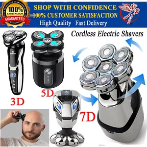 Cordless Electric Hair Remover Shavers Bald Head Razor Smooth Skull Cord Wet Dry - Picture 1 of 39