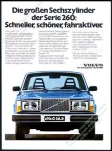 Volvo 264 GLE 264GLE 1979 foto de coche azul inusual alemán vintage anuncio impreso - Imagen 1 de 7