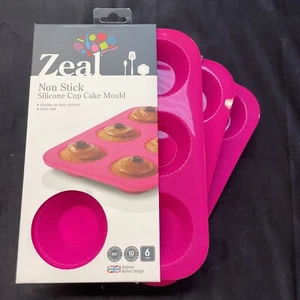 Zeal Silicone Cupcake Mould Set Of 3 - Picture 1 of 2