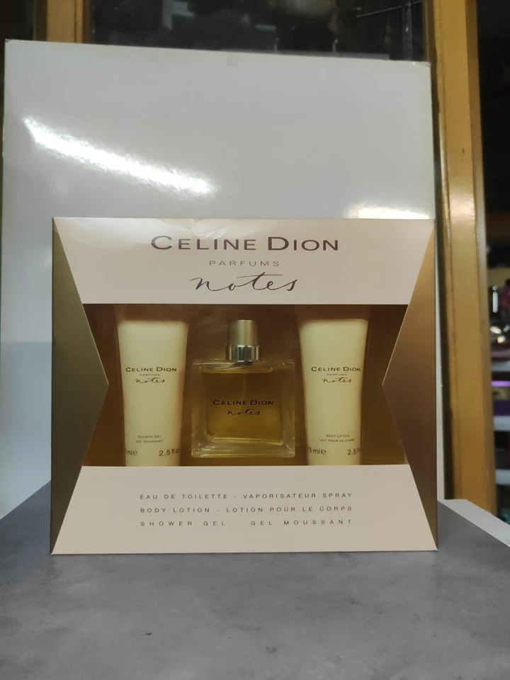 Celine Dion Notes Estuche EDT 50 Ml.Vap+ Gel Y Loción Corporal De 75 Ml. - Bild 1 von 3