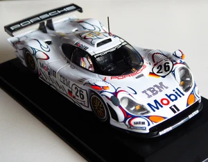 1/43 Minichamps Porsche 911 GT1 Mobil 1 IBM #26 Winner 24 H Le Mans 1998 - Imagen 1 de 13