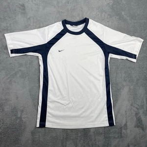 Vintage Nike Shirt Youth XL 18-20 White Athletic Jersey Y2K Retro (mens small) - Picture 1 of 9