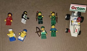 🔥Vintage LEGO Forest Men Woman, Race Car, Sailors, Minifigs. Rare! See Pics!!🔥