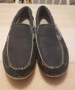 Herren Rockport Schuhe, pflegeleichtes Leder, Größe 13, Halbschuh, Freizeit, dunkelblau - Bild 1 von 7