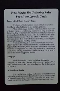 Magic The Gathering MTG RULES TIP: LEGENDS CARDS Legends LP Lightly Played - Bild 1 von 2
