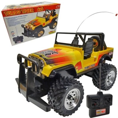 Dickie 19006 RC Jeep CJ7 Turbo Tiger 4x4 funkgesteuert ferngesteuert 1/14 OVP - Bild 1 von 4