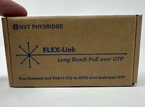 NEW NVT Phybridge NV-FLXLK Single Unit Link Adapter FE Long Reach PoE Over UTP - Picture 1 of 4