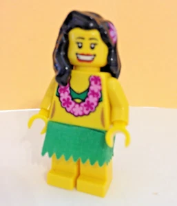 Lego col033 Hula Dancer - Minifigure -Collectible series 3 - Grass skirt (cloth) - Picture 1 of 5