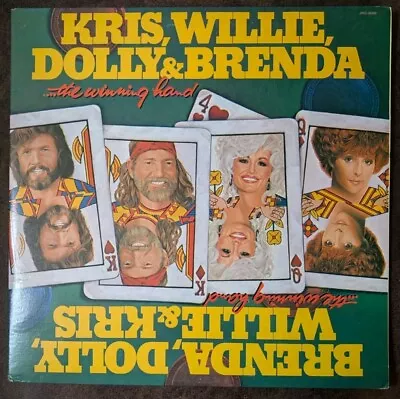 KRIS, WILLIE, DOLLY & BRENDA The Winning Hand 1982 2xLP JWG38389 - Image 1 of 4