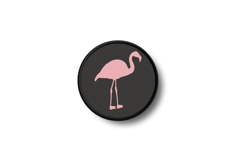 AKACHAFACTORY Patch aufnäher aufbügler flamingo