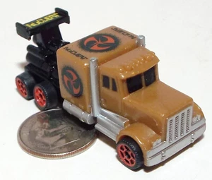 Small mini Hot Wheels Nuclear Rocket Semi Truck Tractor - Picture 1 of 4