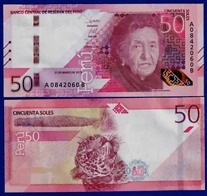 PERU - 50 SOLES (2019 / 2022 ) - UNC - Jaguar / Queen of the Andes"- NEW DESIGN - Imagen 1 de 2