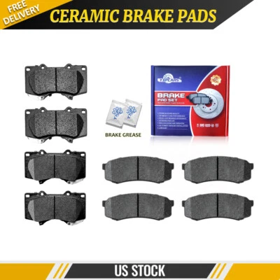 Pastillas de freno delanteras y traseras de cerámica para Toyota 2003-2020 4Runner FJ Cruiser Sequoia Foto 1 de 4