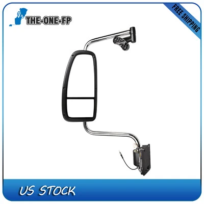 Left Side Mirror Complete Chrome For International Harvester 9900i 2000-2010 Foto 1 de 4