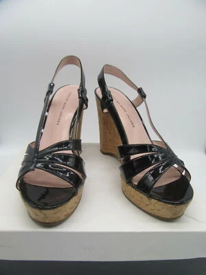 Cuñas de corcho charol negro MARC BY MARC JACOBS 9,5 Foto 1 de 4