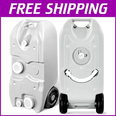 Tanque de agua portátil para autocaravana 40L con ruedas - ideal para camping y uso al aire libre Foto 1 de 4