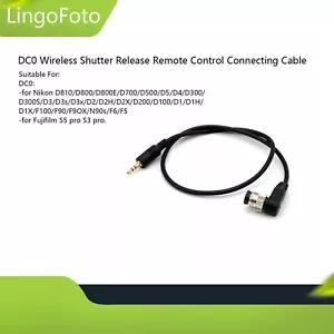 40CM DC0 Wireless Shutter Release Remote Control Cable for Nikon D810/D800/D800E - Picture 1 of 7